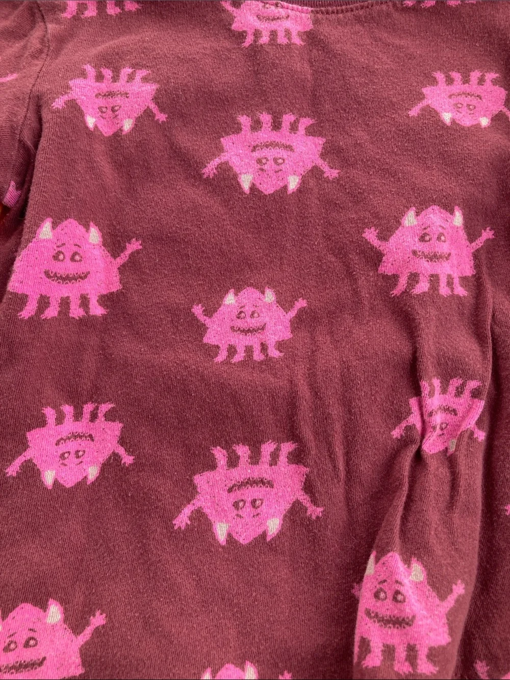 Kids Long-Sleeve Halloween Heart Graphic Top
